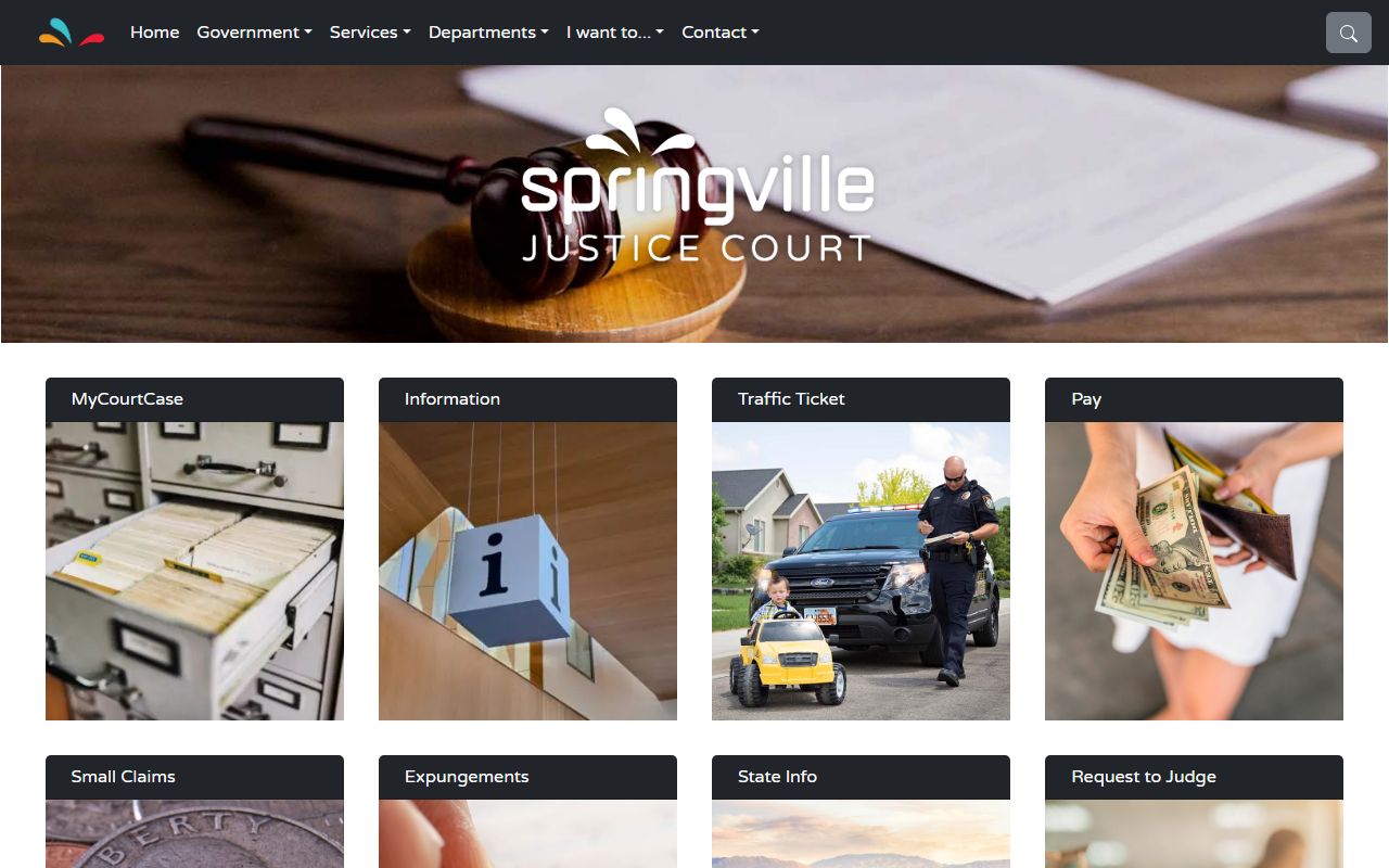 Springville court docket justice court resource