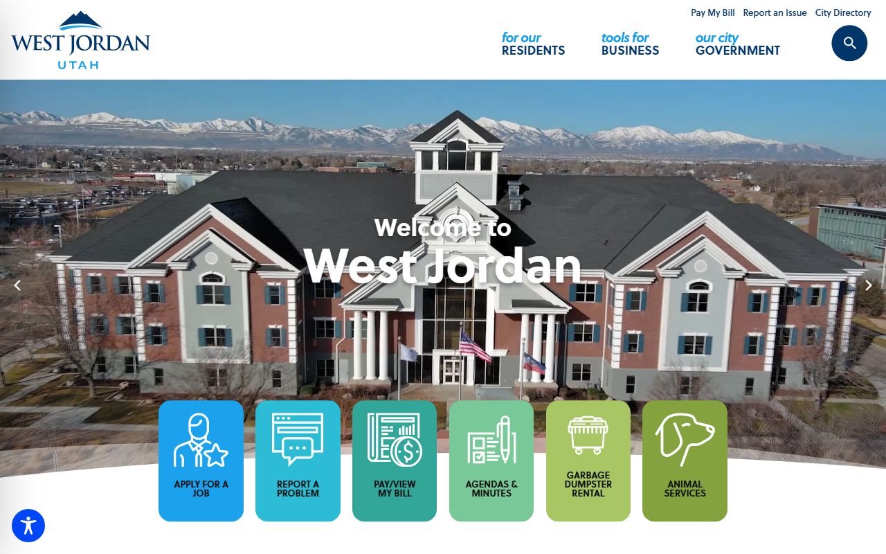 West Jordan court docket and city resource page