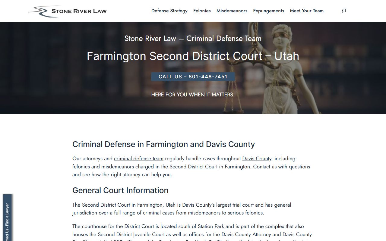 davis county court docket second district court farmington utah