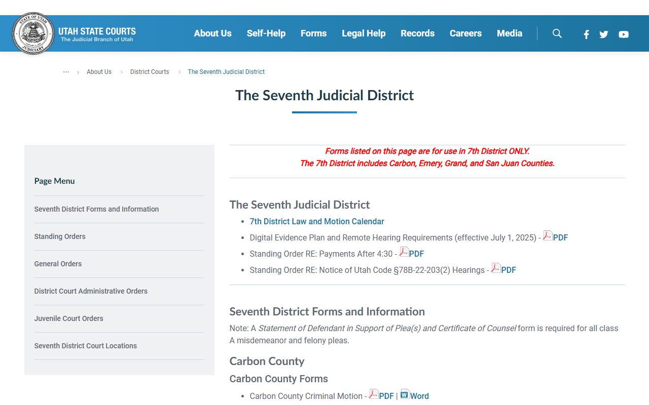 san juan county court docket clerk official page