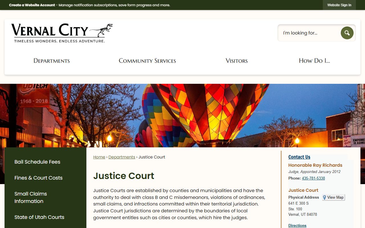 uintah county court docket vernal justice court