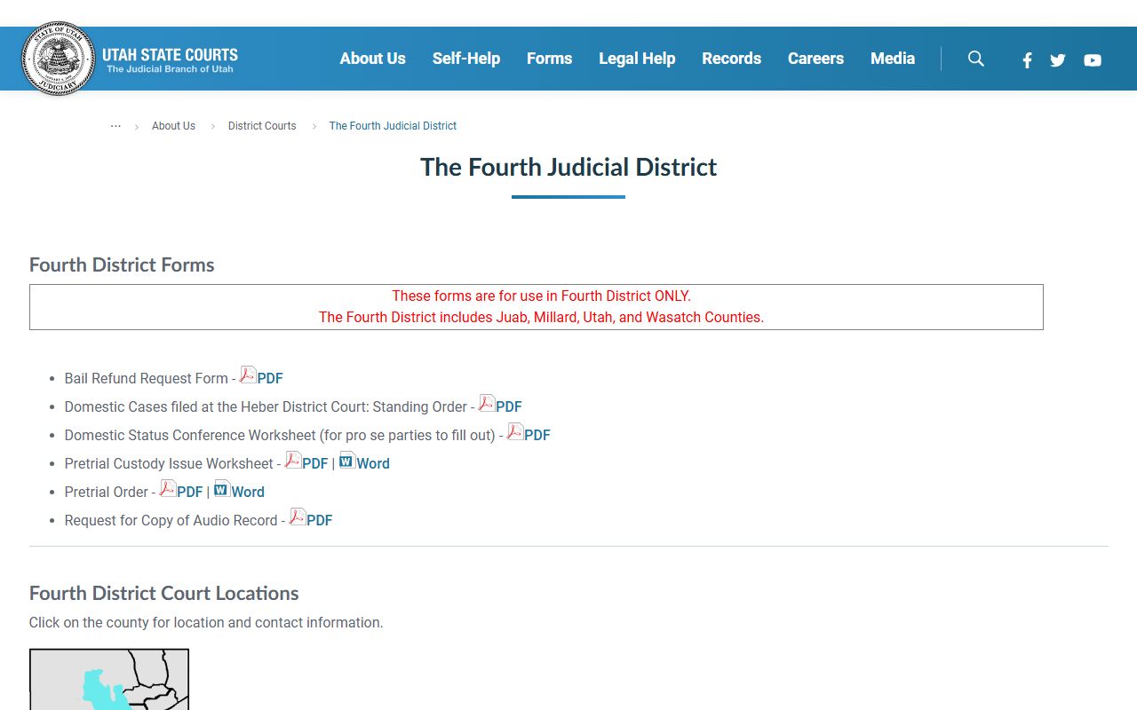utah county court docket 4th district court provo