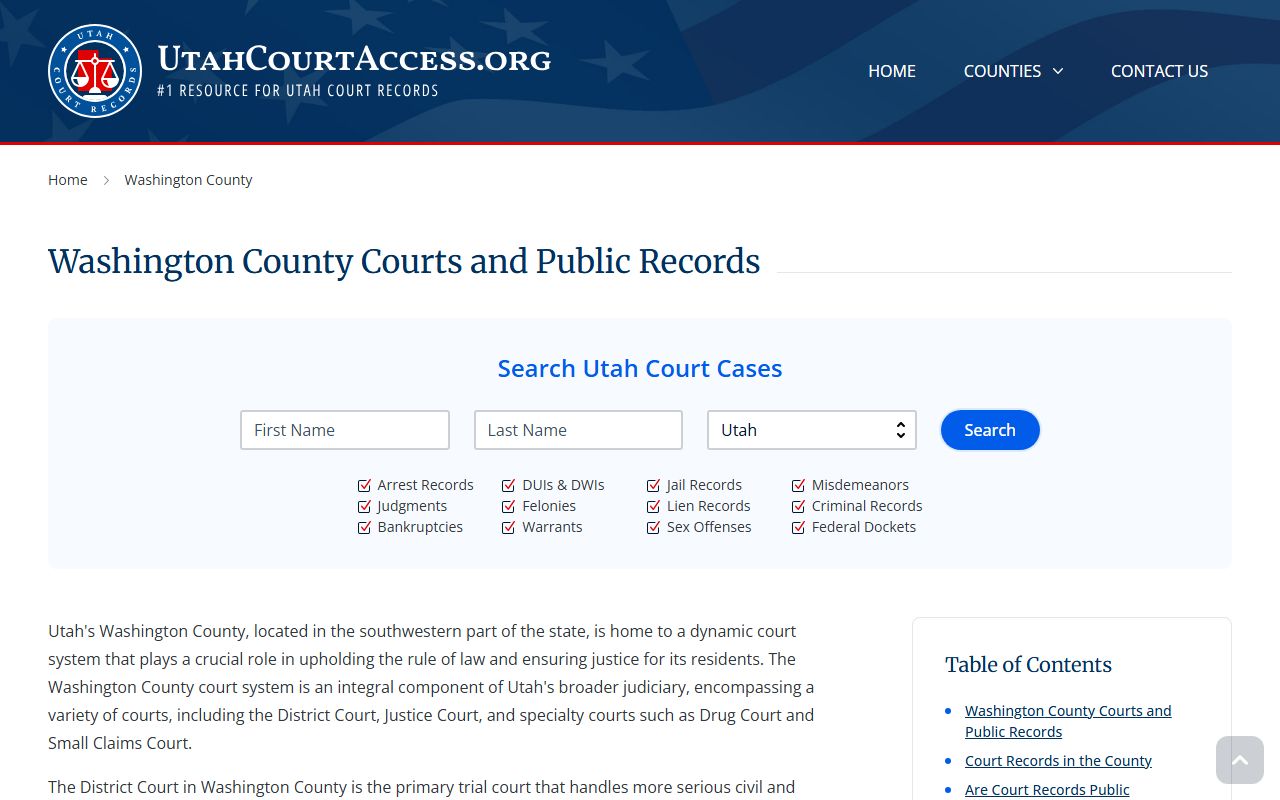 washington county court docket st george district court