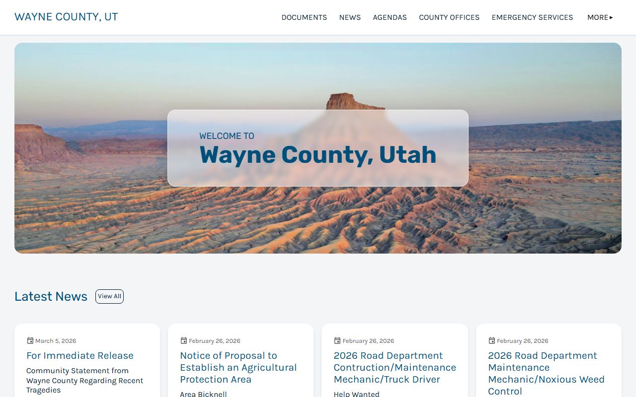 wayne county court docket government website loa utah